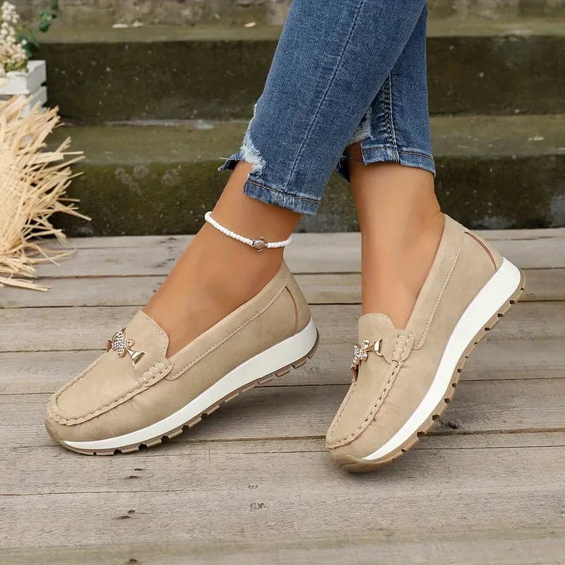 Livia | Leder Loafer mit Eleganter Schleifenverzierung für Damen