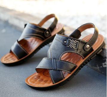 Laurence - Herren orthopädische Sandalen aus Leder