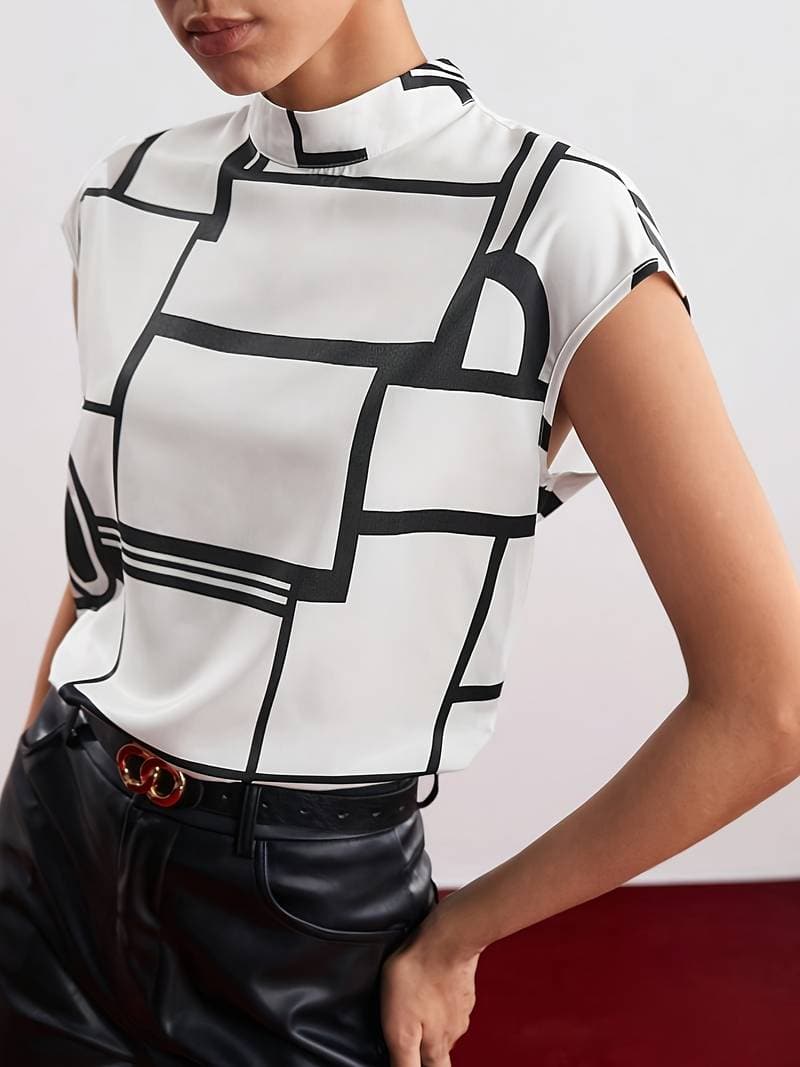 Livia | Rundhalsbluse mit Elegante Schlichtheit für Damen