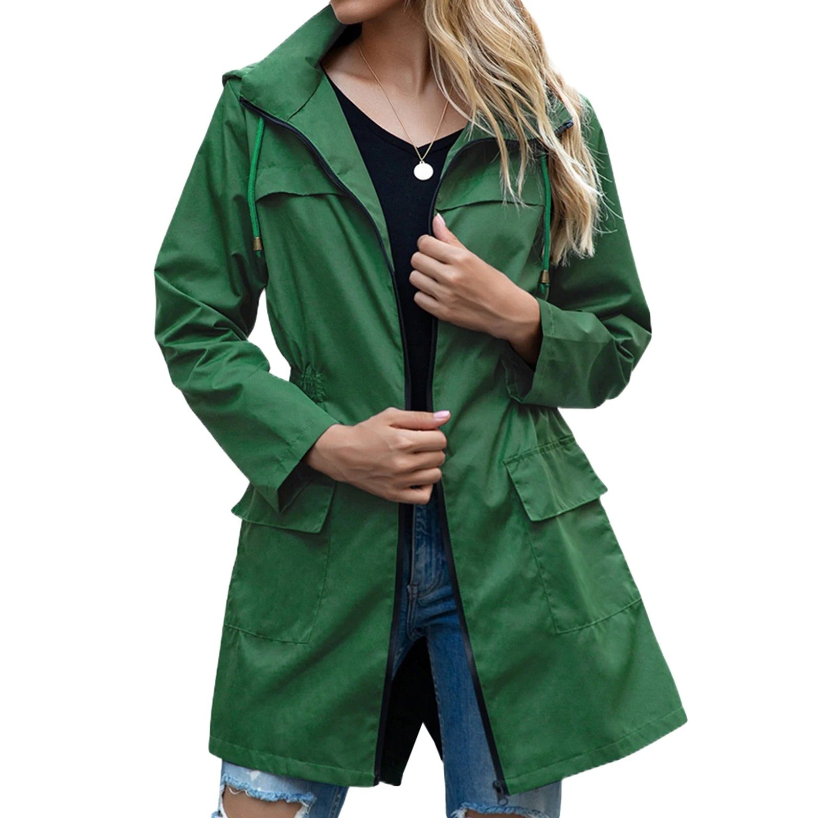 Campbell - Leichte winddichte und wasserdichte lange Sommerjacke