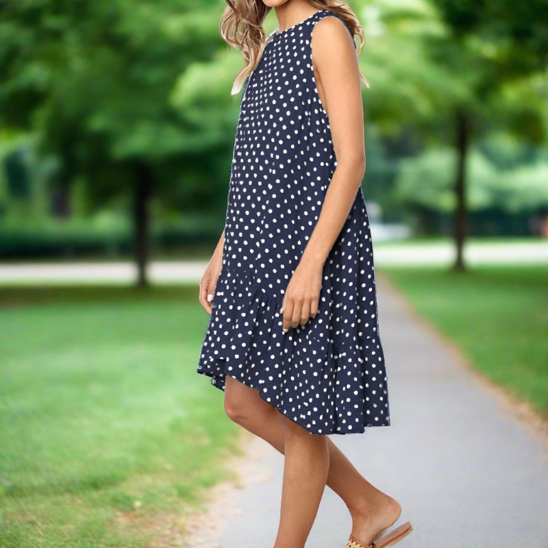 Livia | Sommerkleid mit Verspieltem Punktemuster und Luftiger Silhouette für Damen
