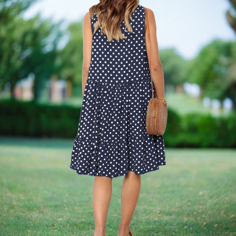 Livia | Sommerkleid mit Verspieltem Punktemuster und Luftiger Silhouette für Damen