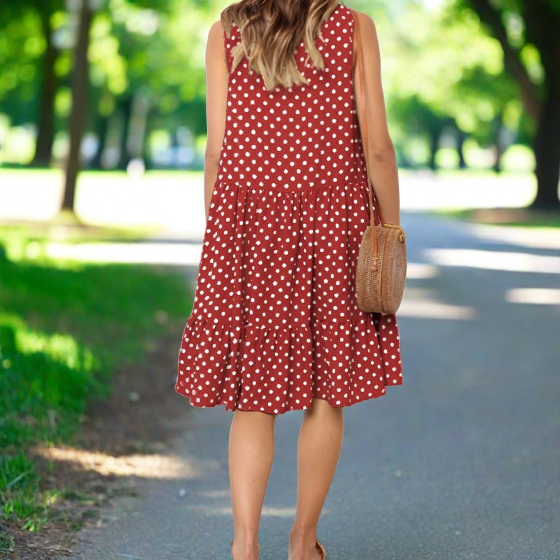 Livia | Sommerkleid mit Verspieltem Punktemuster und Luftiger Silhouette für Damen