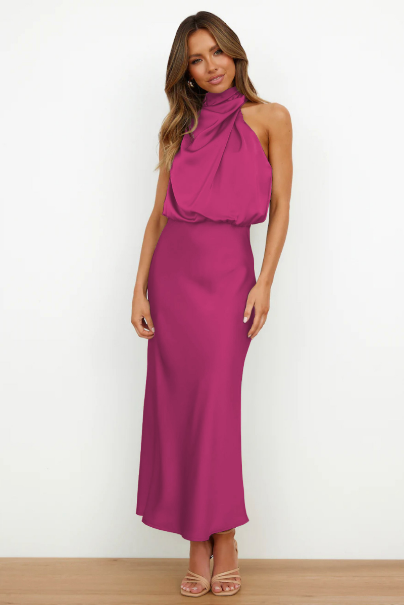 Vivienne | Abendkleid mit Luxuriösem Halter-Design und Taillierter Taille für Frauen