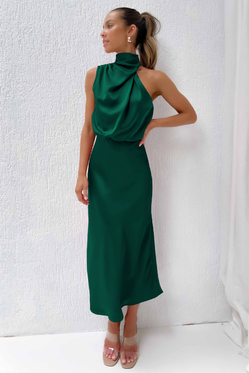Vivienne | Abendkleid mit Luxuriösem Halter-Design und Taillierter Taille für Frauen