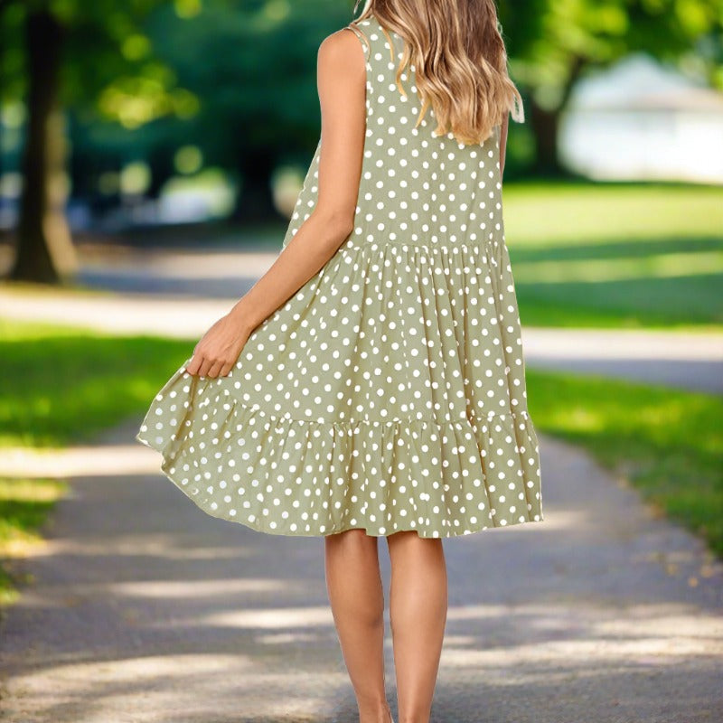 Livia | Sommerkleid mit Verspieltem Punktemuster und Luftiger Silhouette für Damen