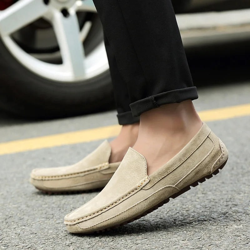 Josh - Stilvolle, bequeme Wildleder-Loafers für Herren