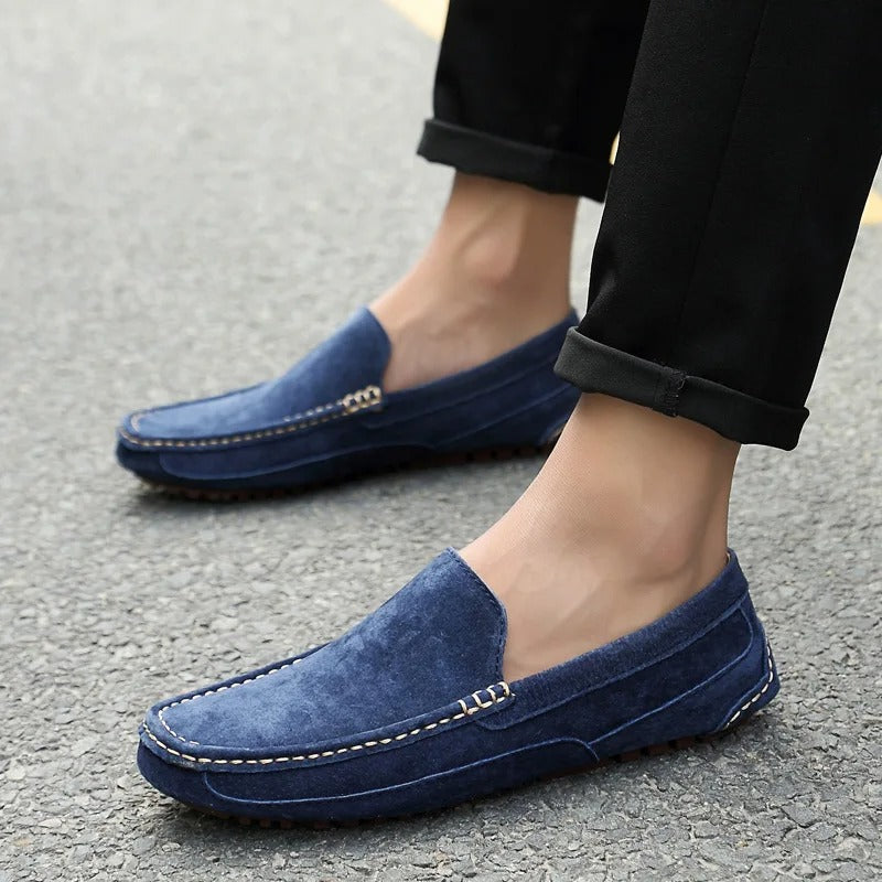 Josh - Stilvolle, bequeme Wildleder-Loafers für Herren