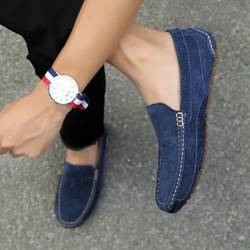 Josh - Stilvolle, bequeme Wildleder-Loafers für Herren