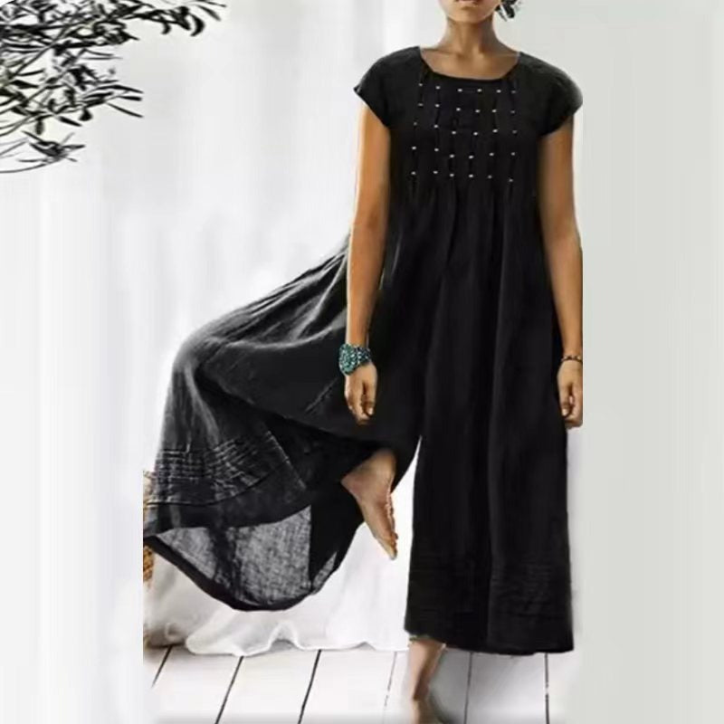Amara | Maxikleid mit Luftigem Tragegefühl und Verspieltem Saum für Damen
