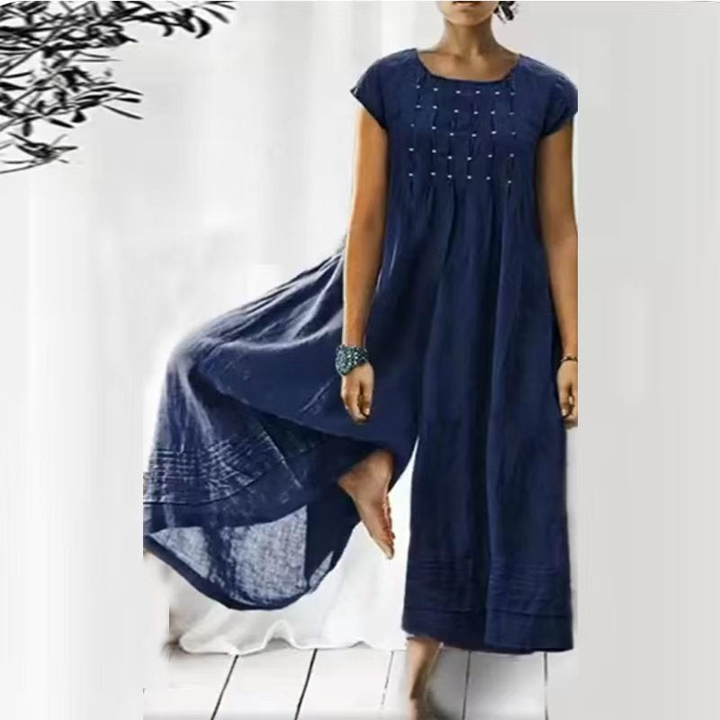 Amara | Maxikleid mit Luftigem Tragegefühl und Verspieltem Saum für Damen
