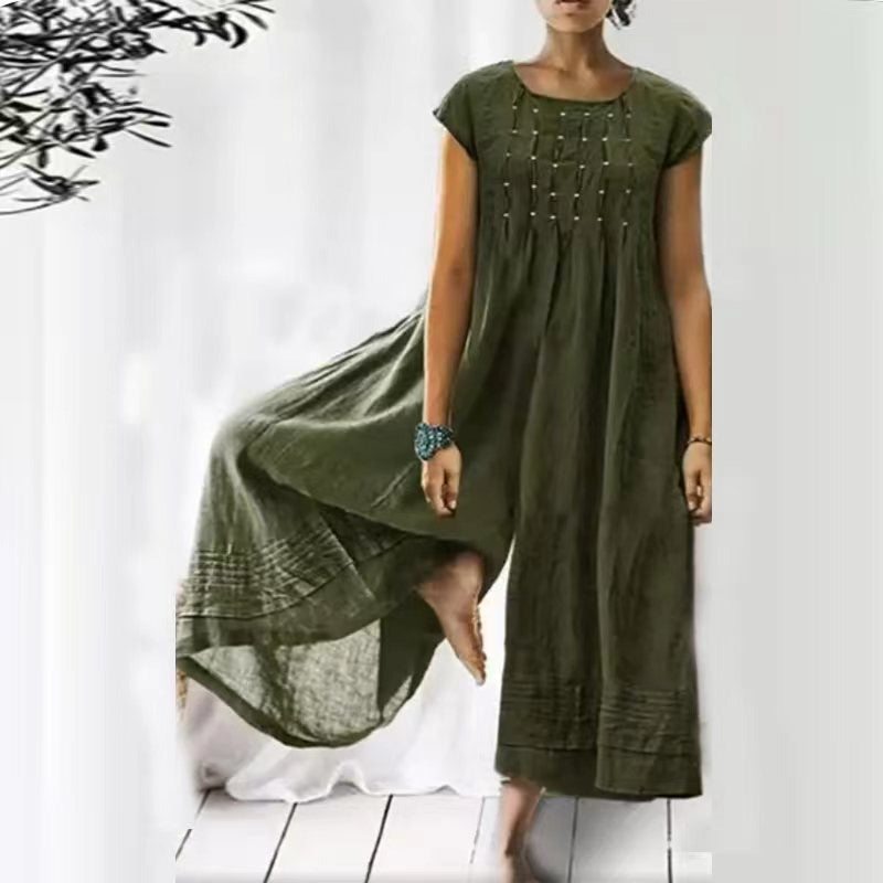 Amara | Maxikleid mit Luftigem Tragegefühl und Verspieltem Saum für Damen