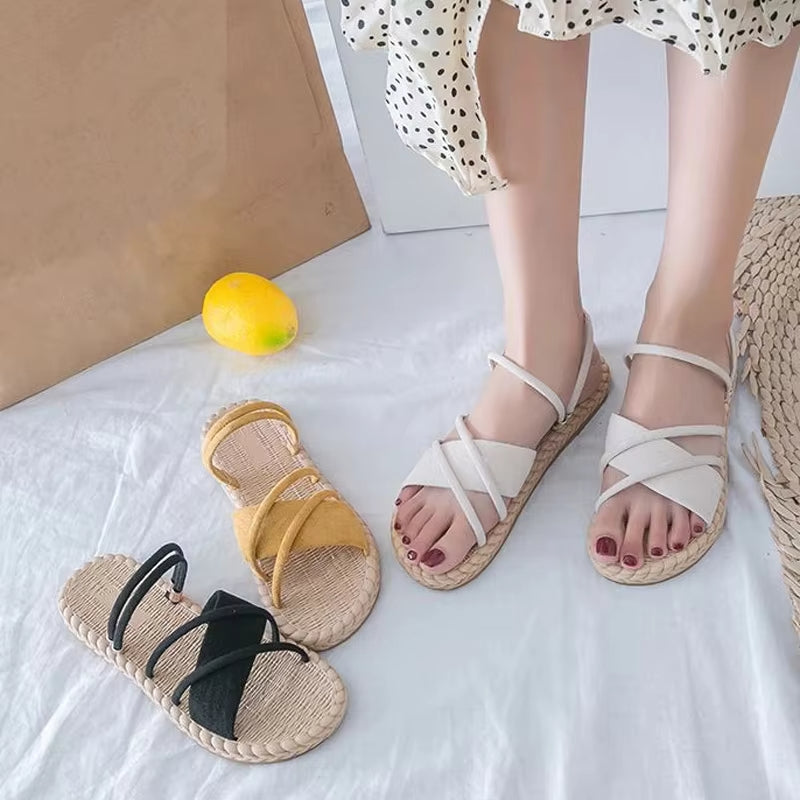 Karmen | Weiche Damen Sandalen in Einfarbigem Design