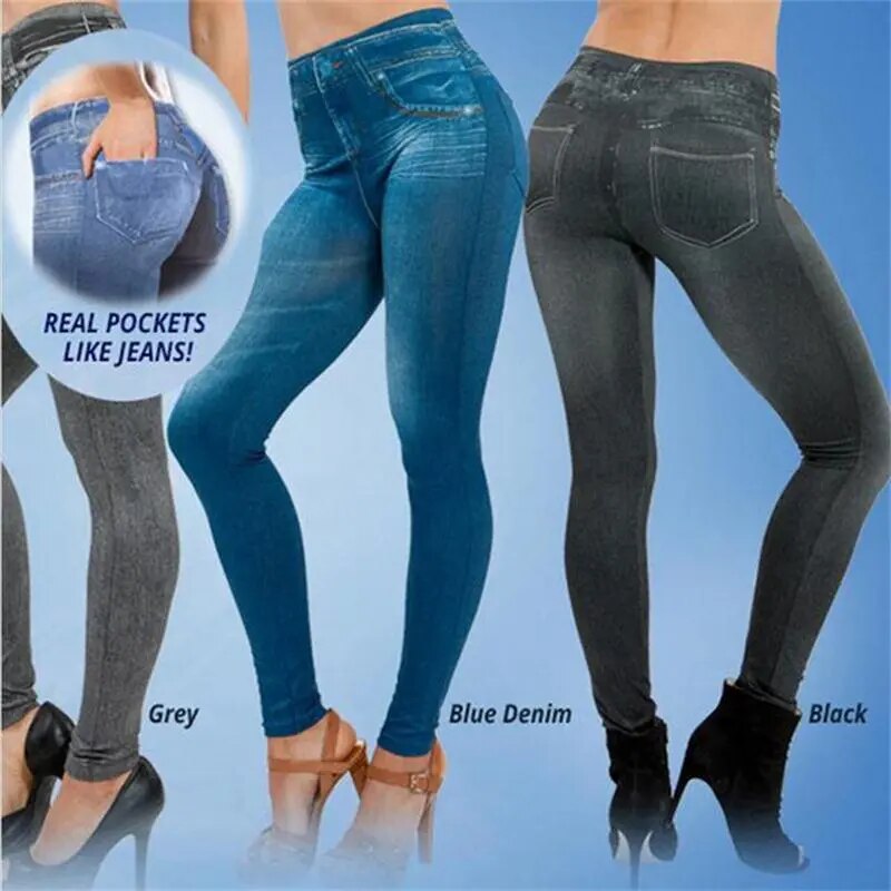 Livia | Denim Jeggings mit Schmeichelnder Passform und Hochtailliertem Schnitt für Frauen