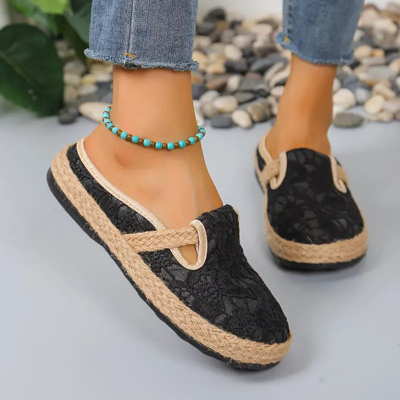 Jey | Elegante Espadrilles mit Leinen-Plattformsohle