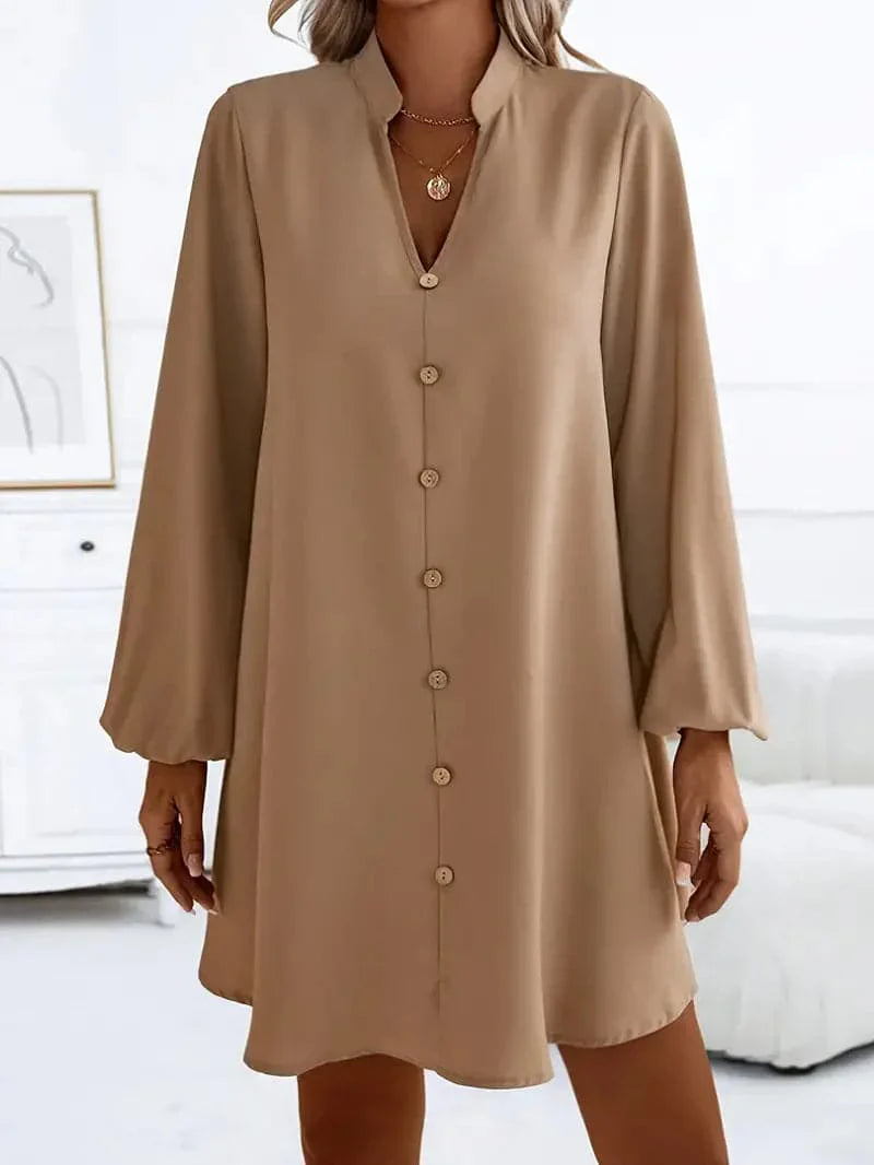 Mira | Hemdkleid mit Eleganter Passform und Langer Ärmeln für Damen