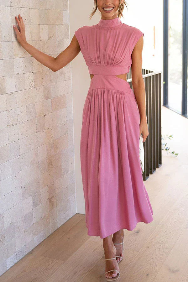 Emmeline - Plissiertes Maxikleid für Frauen