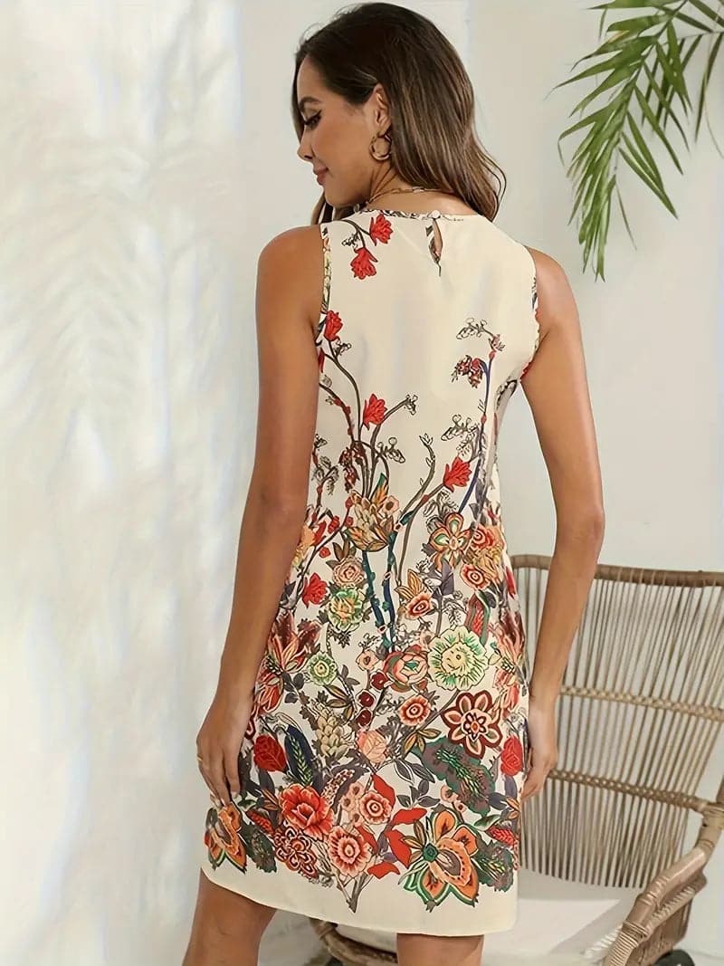 Amara | Kleid mit Eleganter Blumenstickerei und Schmeichelnder Silhouette für Damen
