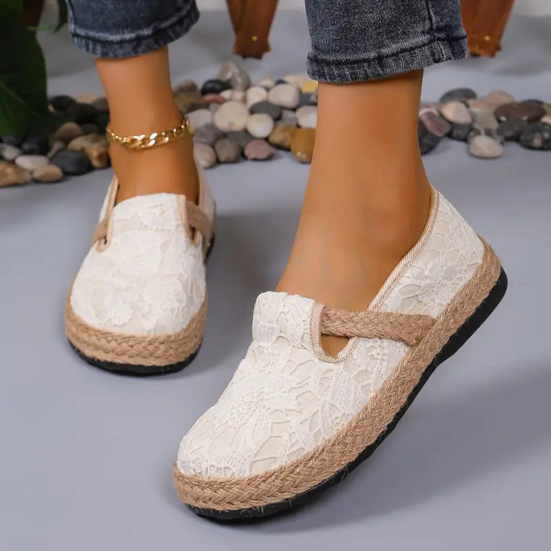 Jey | Elegante Espadrilles mit Leinen-Plattformsohle