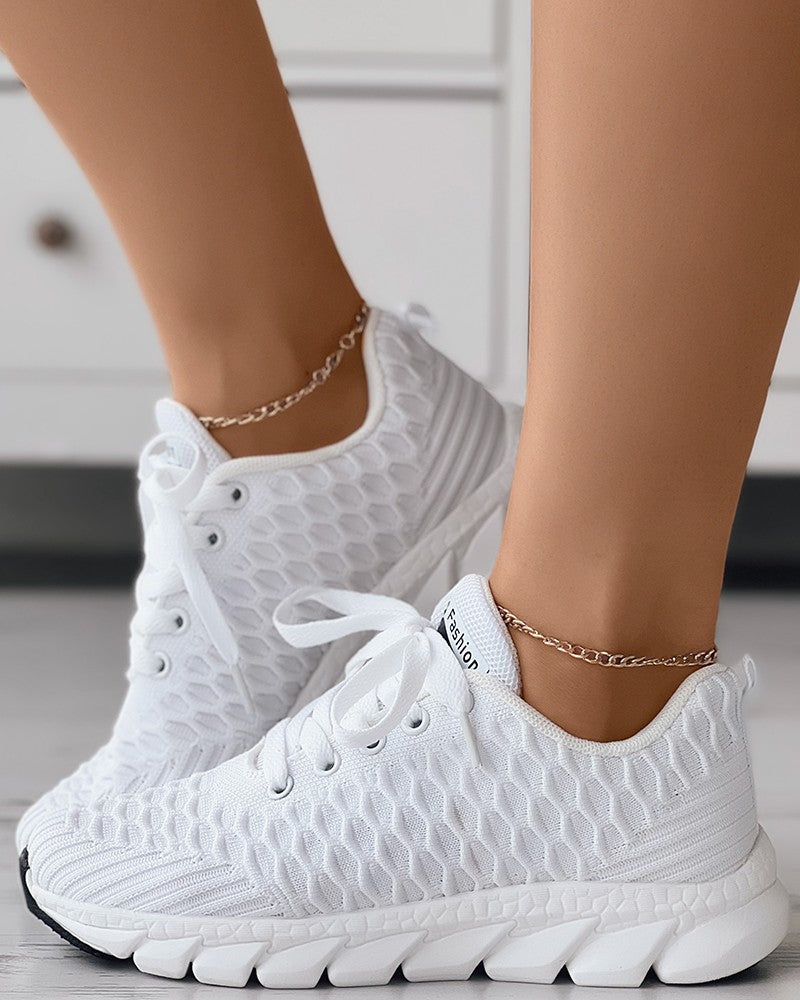 Amelia - Bubble Lace Schuhe mit Textur