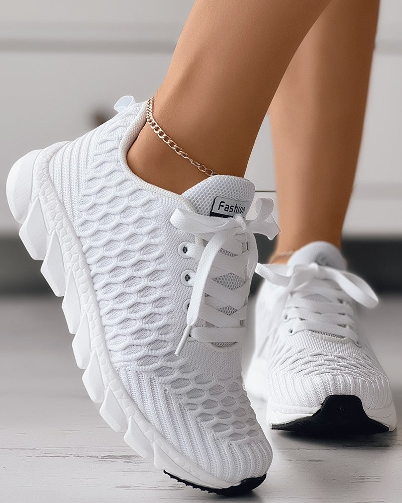 Amelia - Bubble Lace Schuhe mit Textur