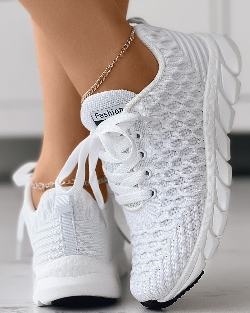 Amelia - Bubble Lace Schuhe mit Textur