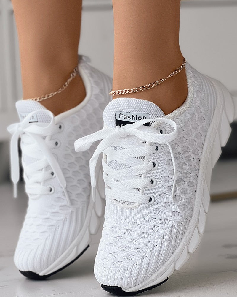 Amelia - Bubble Lace Schuhe mit Textur