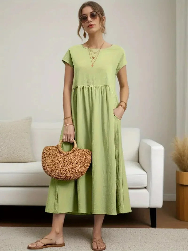 Liana | Midi-Kleid mit Elegantem Schnitt und Atmungsaktivem Stoff für Frauen