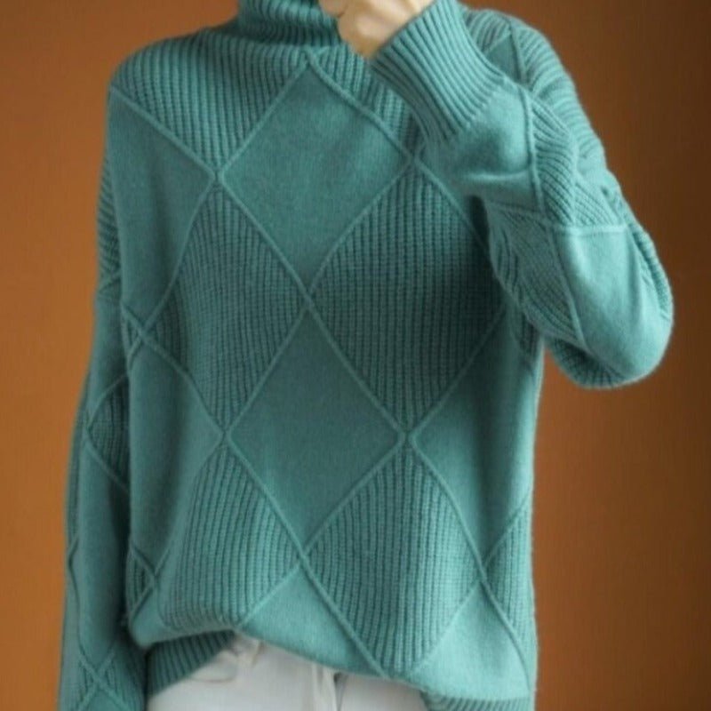 Lena | Pullover mit Elegantem Zopfmuster und Kuscheliger Passform für Frauen