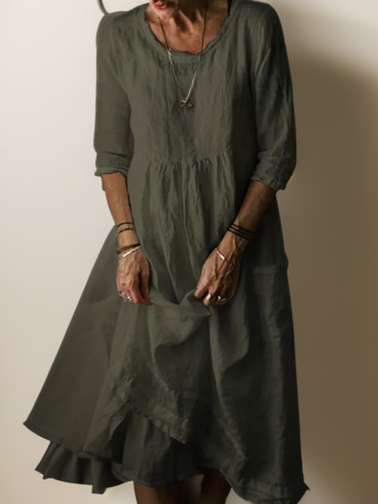 Lina | Mid-Length Kleid mit Luftigem Design und Fließender Silhouette für Frauen