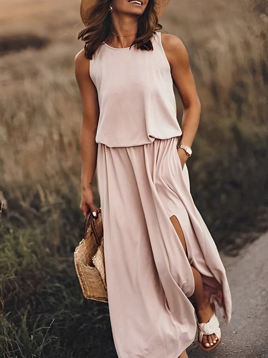 Sarah - Elegantes farbenfrohes Kleid
