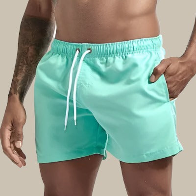 Steve - Premium-Schnelltrocknende Basic-Badehose in mittlerer Länge für Männer