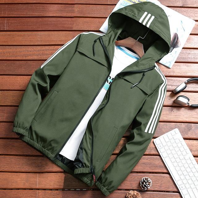 Leon | Regenjacke mit Sportlichem Design und Verstellbarer Kapuze für Männer
