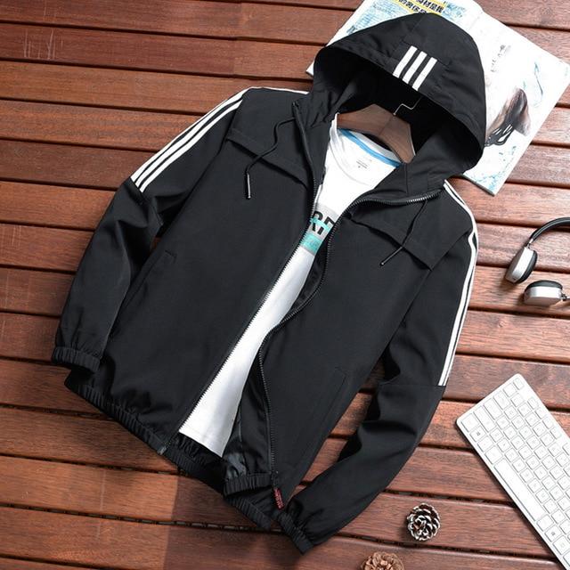 Leon | Regenjacke mit Sportlichem Design und Verstellbarer Kapuze für Männer