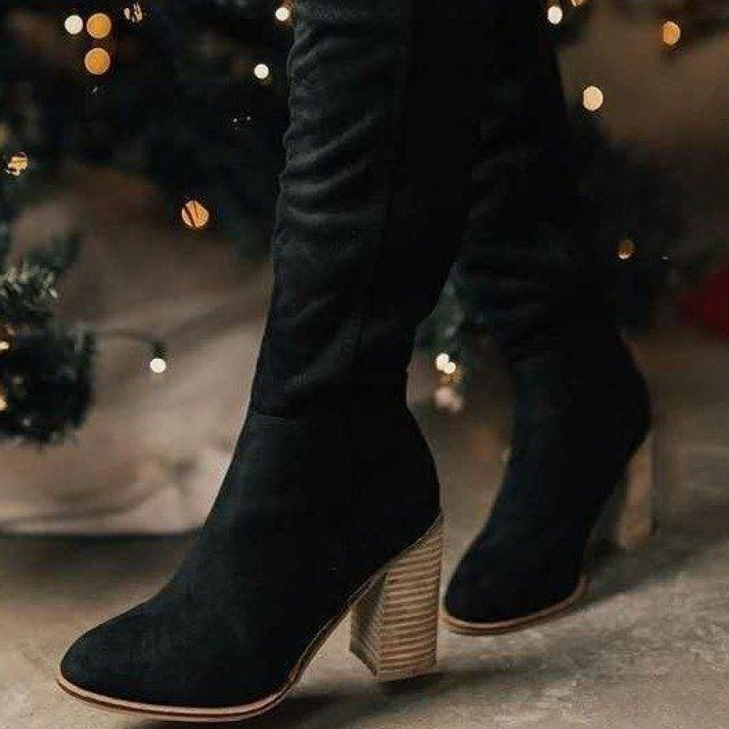Livia | Overknee-Stiefel aus weichem Wildleder mit elegantem Design für modebewusste Frauen