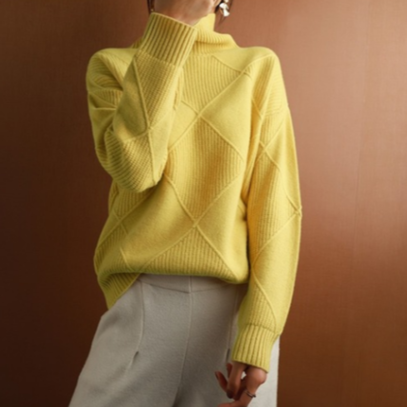 Lena | Pullover mit Elegantem Zopfmuster und Kuscheliger Passform für Frauen
