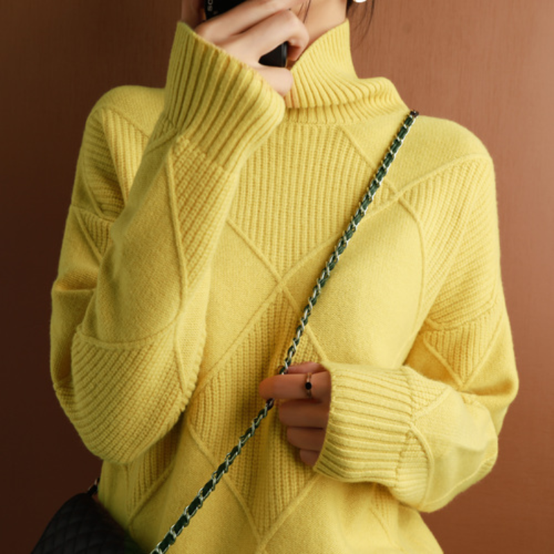 Lena | Pullover mit Elegantem Zopfmuster und Kuscheliger Passform für Frauen