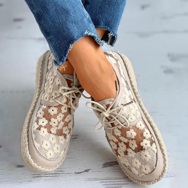Bella | Sommerliche Orthopädische Schuhe mit Blumenmuster