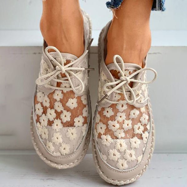 Bella | Sommerliche Orthopädische Schuhe mit Blumenmuster