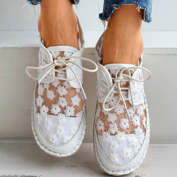 Bella | Sommerliche Orthopädische Schuhe mit Blumenmuster