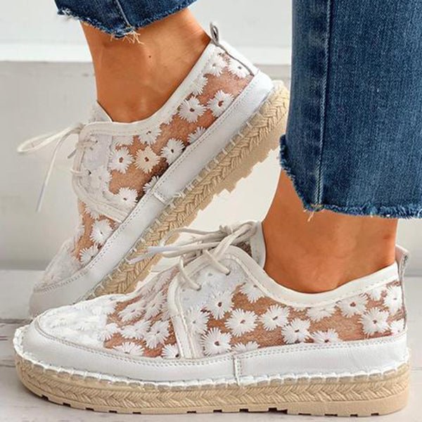 Bella | Sommerliche Orthopädische Schuhe mit Blumenmuster