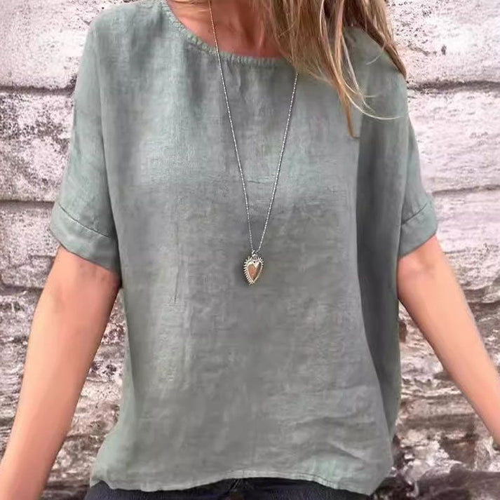 CLARISSA - LOCKERE LEINENBLUSE