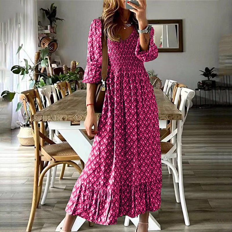 Isadora | Maxikleid mit V-Ausschnitt und Leichtem Stoff für Frauen