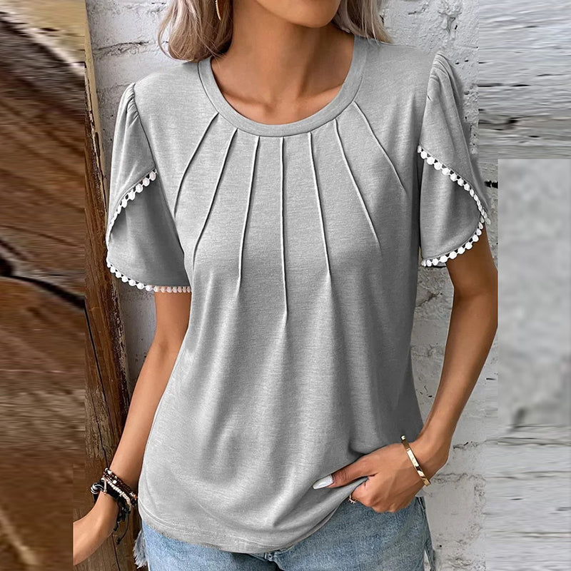 Sienna | Bluse mit Eleganter Perlenverzierung und Bequemer Passform für Damen