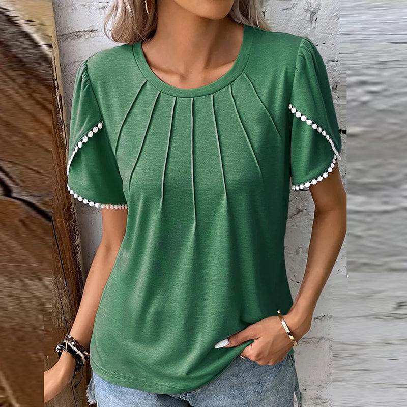 Sienna | Bluse mit Eleganter Perlenverzierung und Bequemer Passform für Damen
