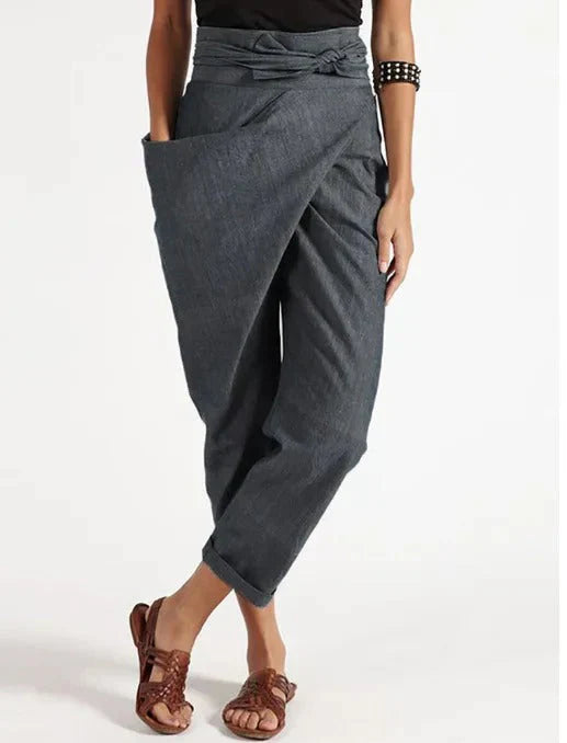Jody - Mode Casual Asymmetrische Hose