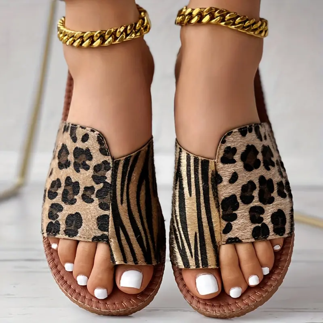 Anastasia | Stylische Leoparden-Sandalen