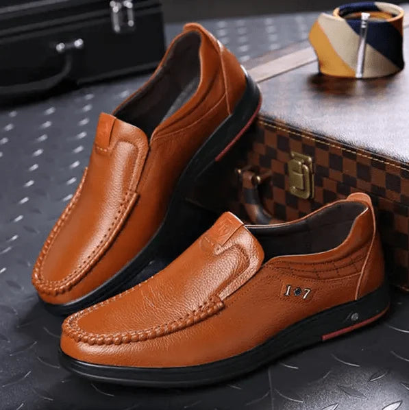 Harlan - Herren Echtleder Schlupfschuhe