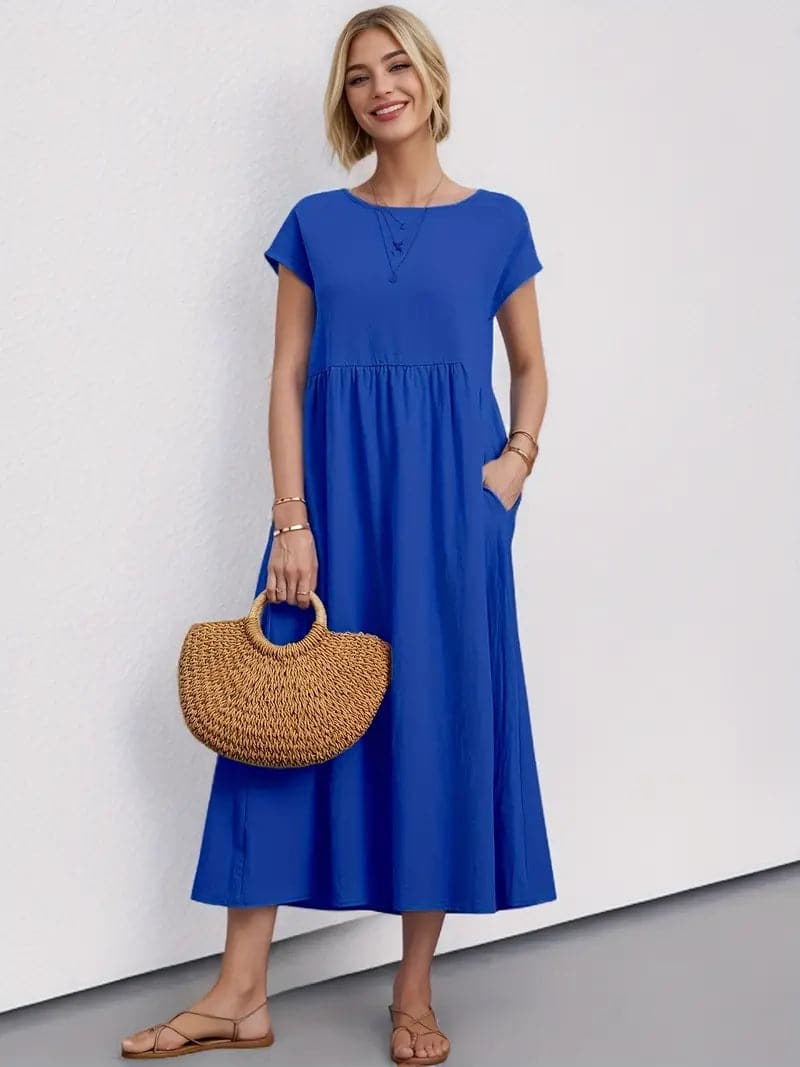 Liana | Midi-Kleid mit Elegantem Schnitt und Atmungsaktivem Stoff für Frauen