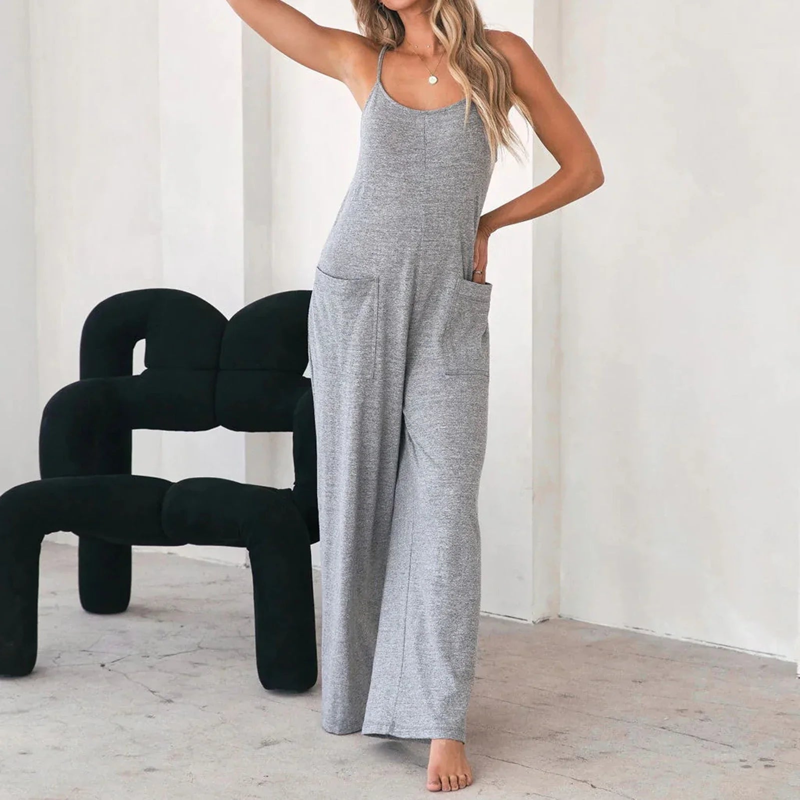 LAUREN - Basic Playsuit ohne Ärmel